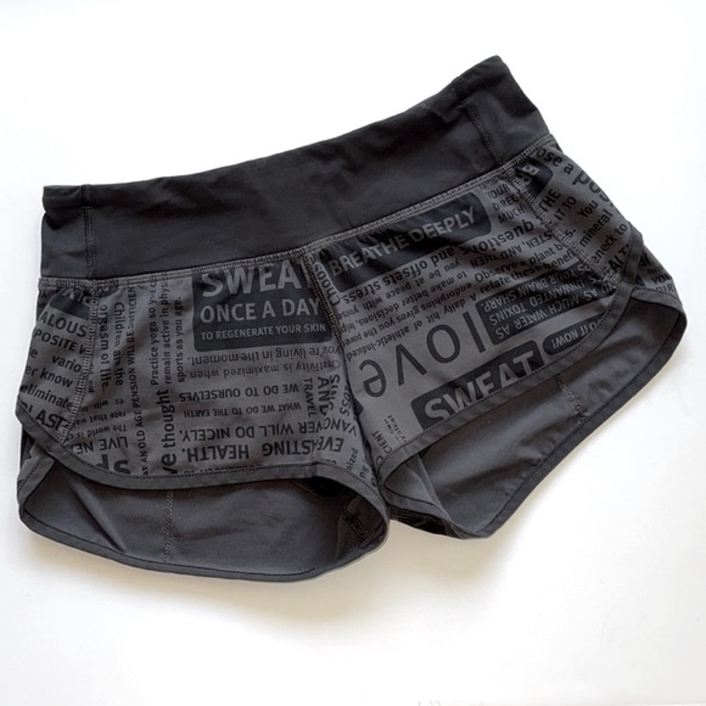 RARE lululemon Manifesto Speed Shorts Coal/Black 2